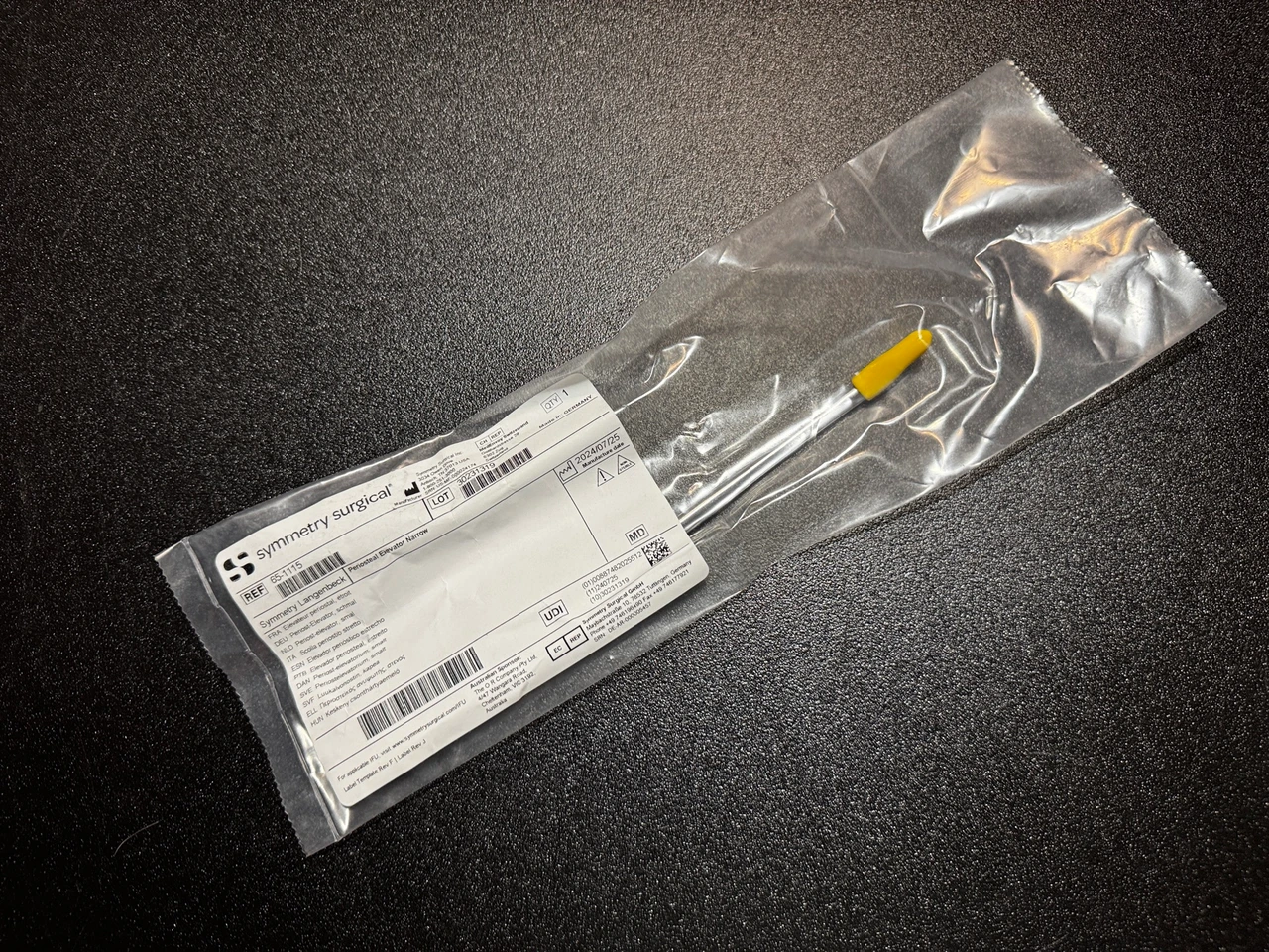 Package photo of Symmetry 65-1115 Langenbeck Periosteal Elevator, 6mm (New)