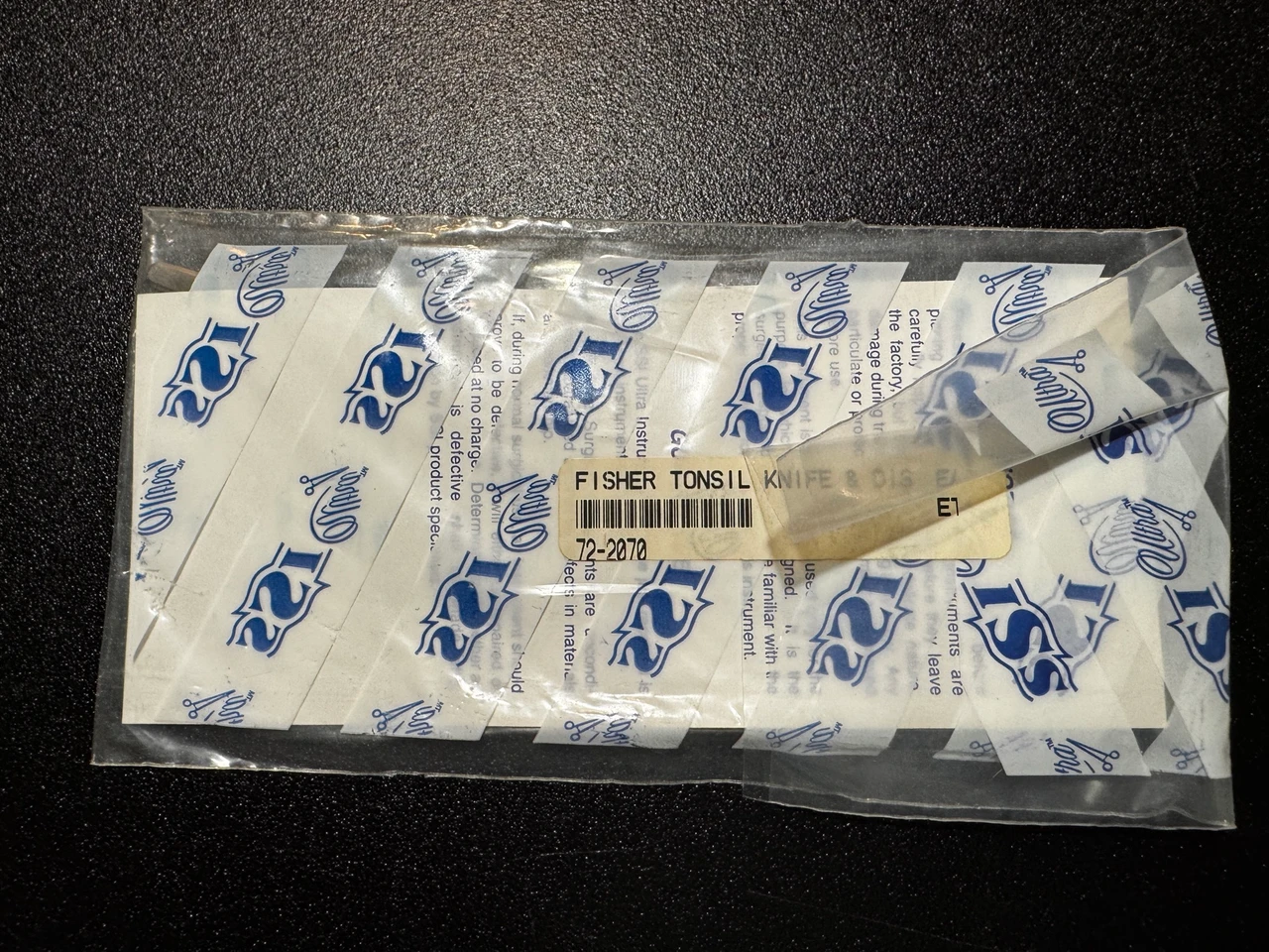 Package photo of Symmetry 72-2070 Fisher Tonsil Knife & Dissector (New)