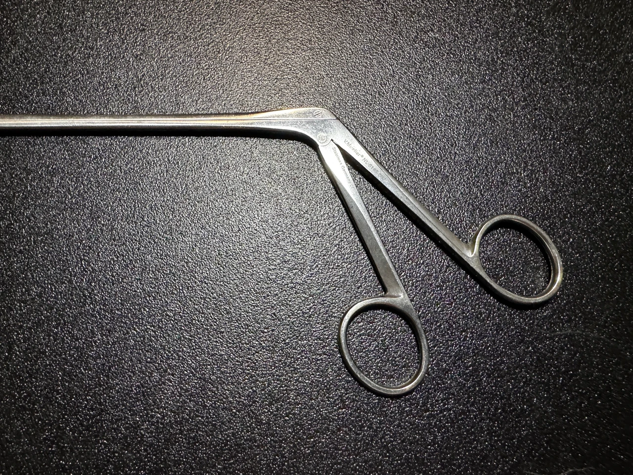 Handle photo of V. Mueller NL6225-003 Cushing Spinal Rongeur, ANG Down, 1.5mm, 7"