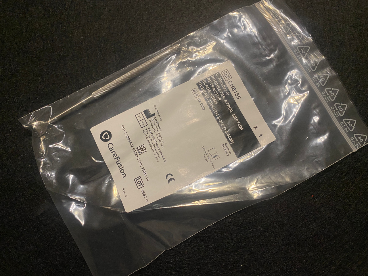 V. Mueller CH8155 Rochester Atrial Septum Retractor, 12mm