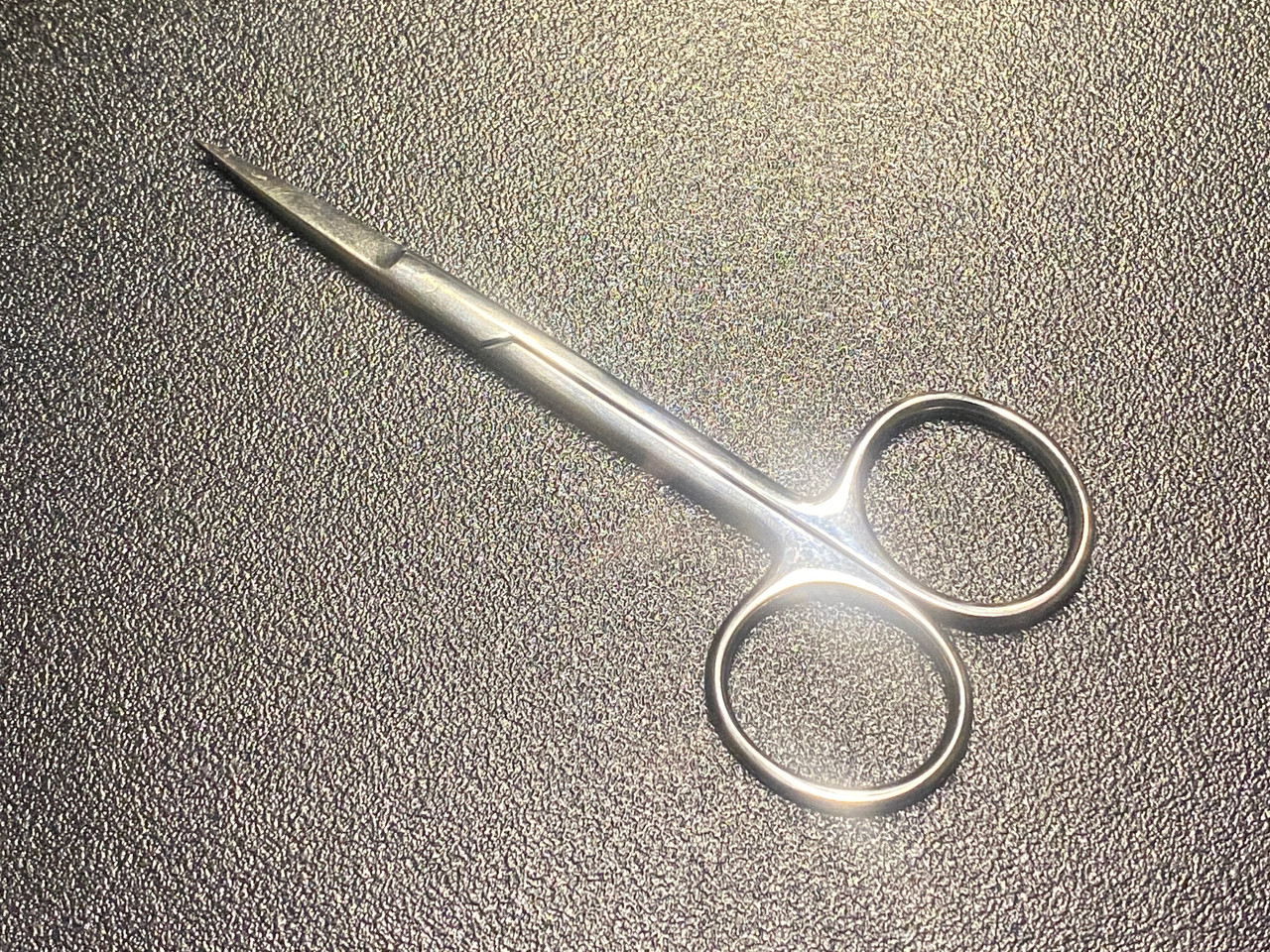 Handle photo of V. Mueller OP5530 Knapp Iris Scissors, Sharp, STR, 4"
