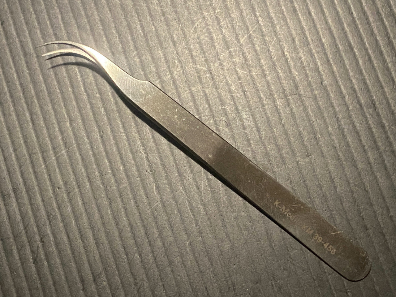 Handle photo of Kmedic KM39-456 Swiss Jewelers Forceps, #7