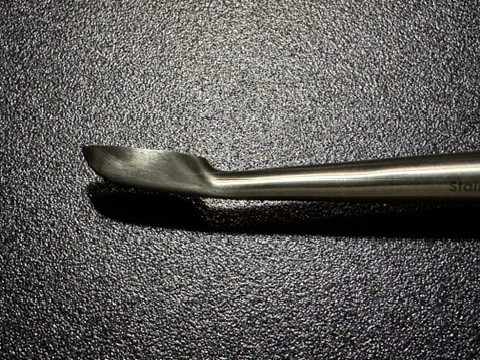 Side cup photo of Life Instruments 719-1502-0 Large Charnley Spinal Curette, 15"