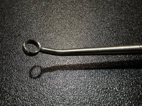 Head photo of Life Instruments 711-1503-1 Long Handle Cone Ring Spinal Curette, ANG, #3