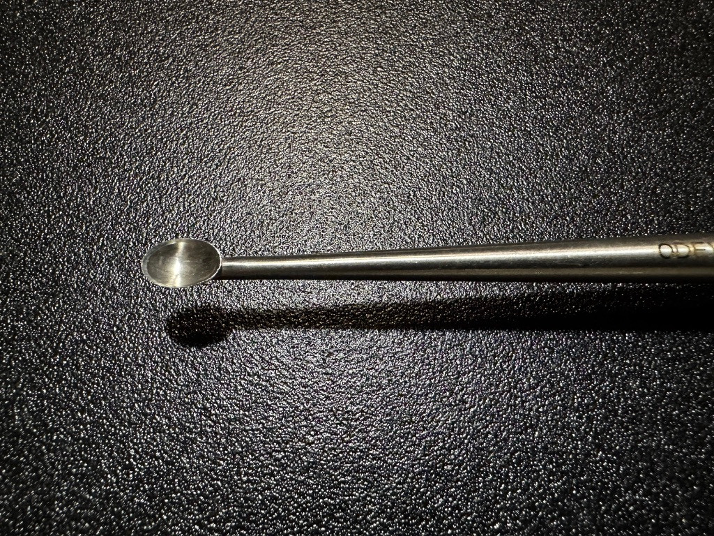 Cup photo of Ortho Development 253-0013 Long Handle Spinal Curette, STR, #4, 15"