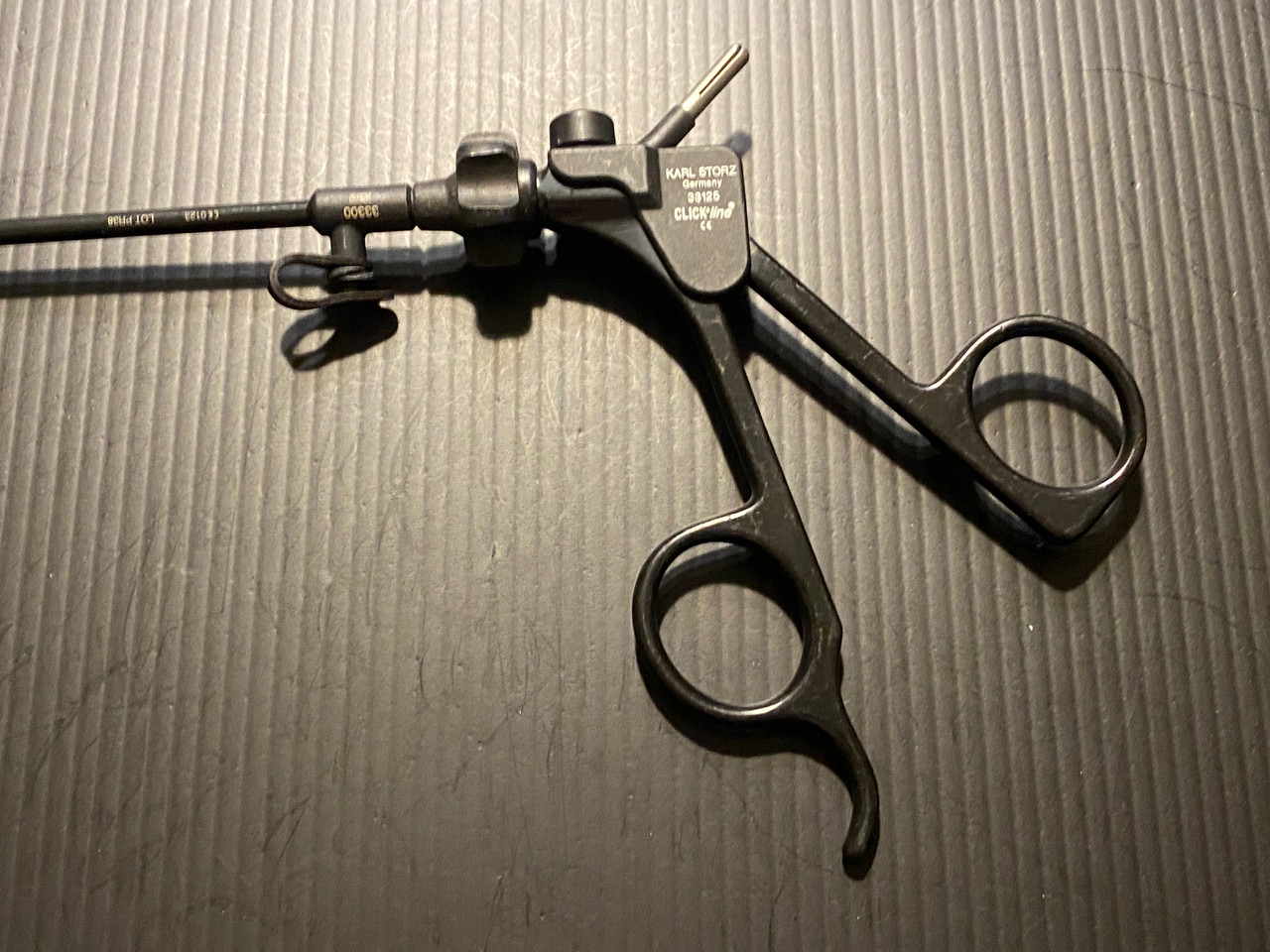 Storz 34325EH Clickline Laparoscopic Hook Scissors, 5mm X 36cm