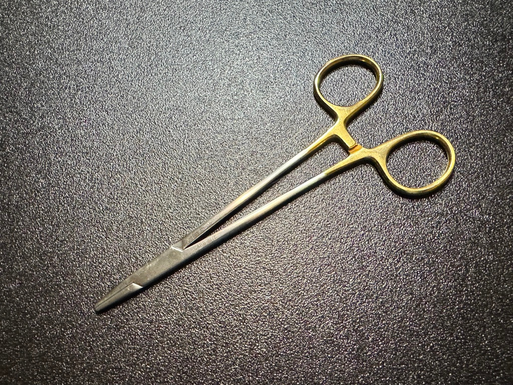 Photo of Jarit 121-135 Mayo-Hegar Needle Holder, Carb-Bite, 6.25"