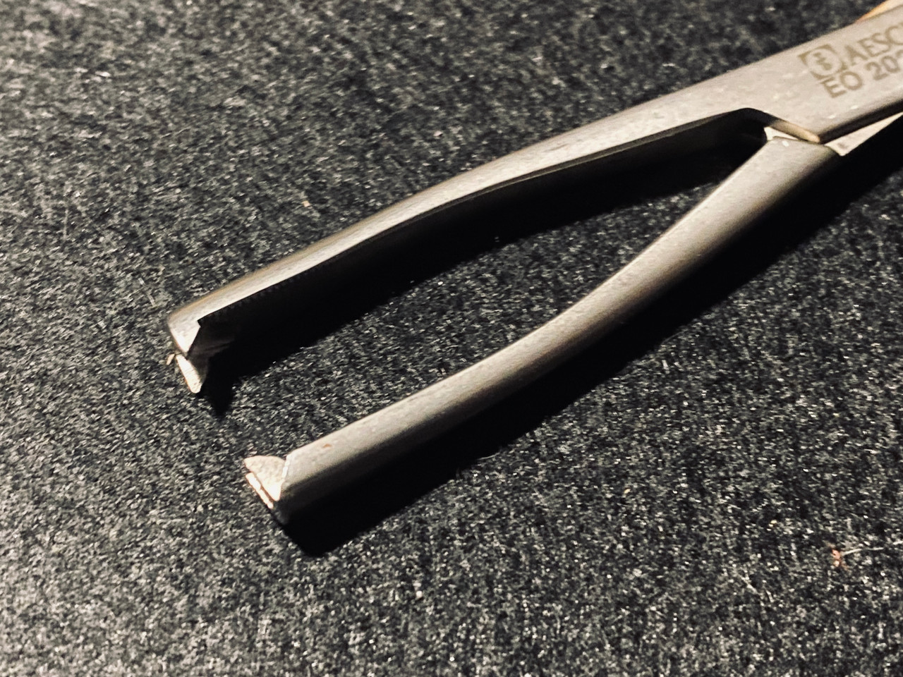 Jaw photo of Aesculap EO202R Jacobs Vulsellum Forceps, 8.5"