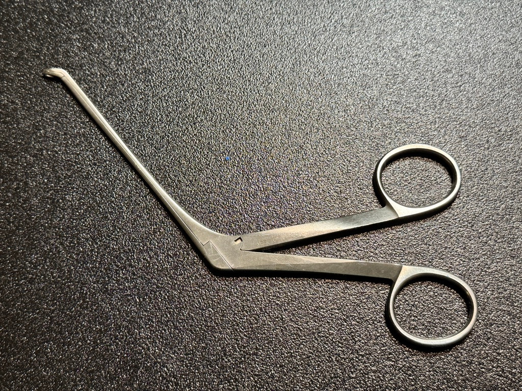 Handle photo of Symmetry 66-2811 Weil Blakesley Nasal Forceps, 45° Up, #0