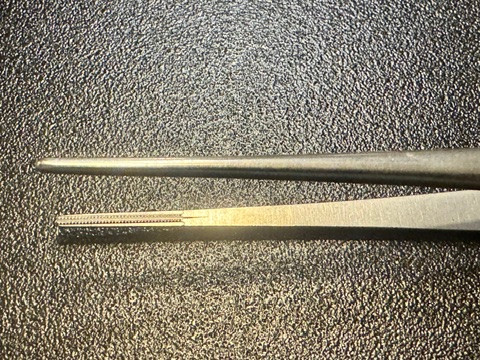 Jaw photo of Aesculap FB402R DeBakey Vascular Forceps, 7 7/8"