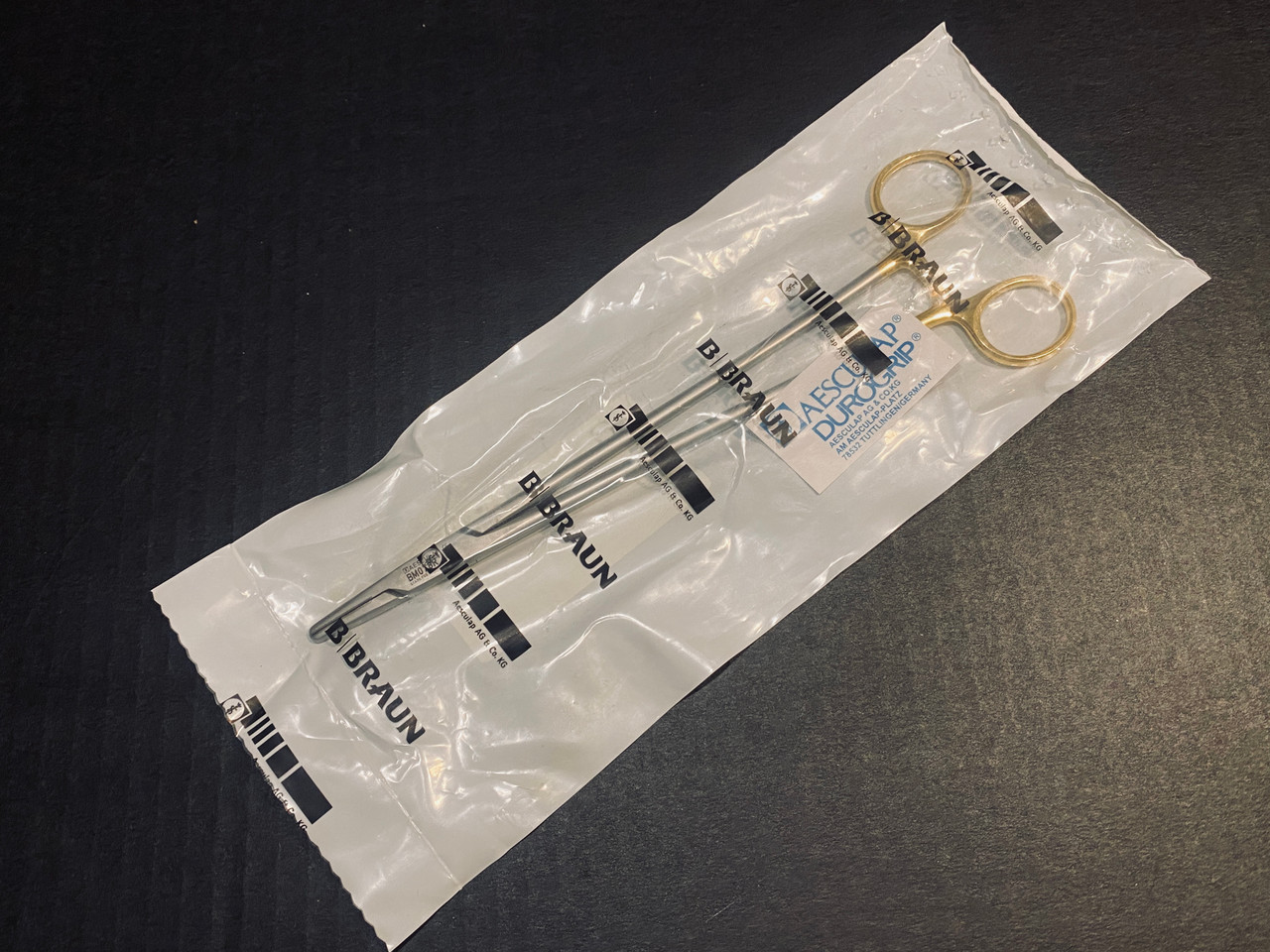 Aesculap BM078R Durogrip TC Hegar Needle Holder, 9.5