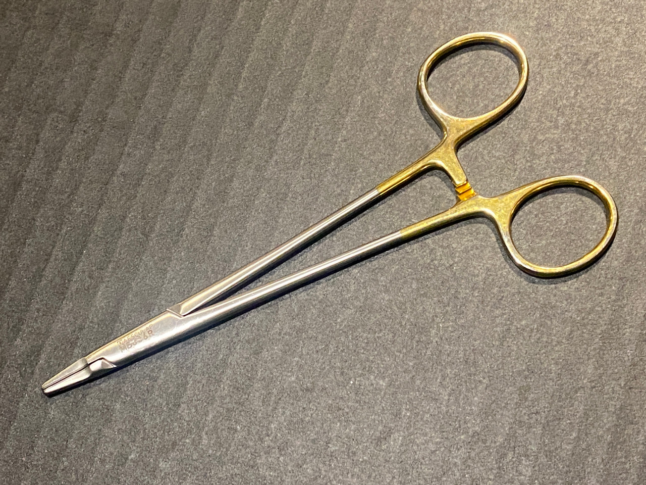 Aesculap MB606R Durogrip TC French Eye Needle Holder, 6.25