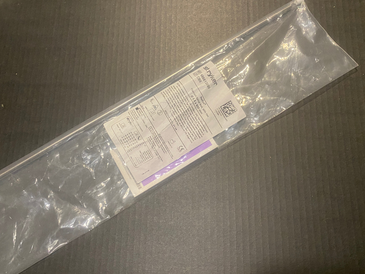 Photo of Stryker 486613600 Radius Titanium Spinal Rod with Hex, 600mm