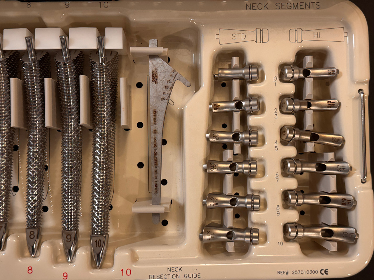 Neck segments photo of Depuy 2570-10-000 Summit Tapered Hip System