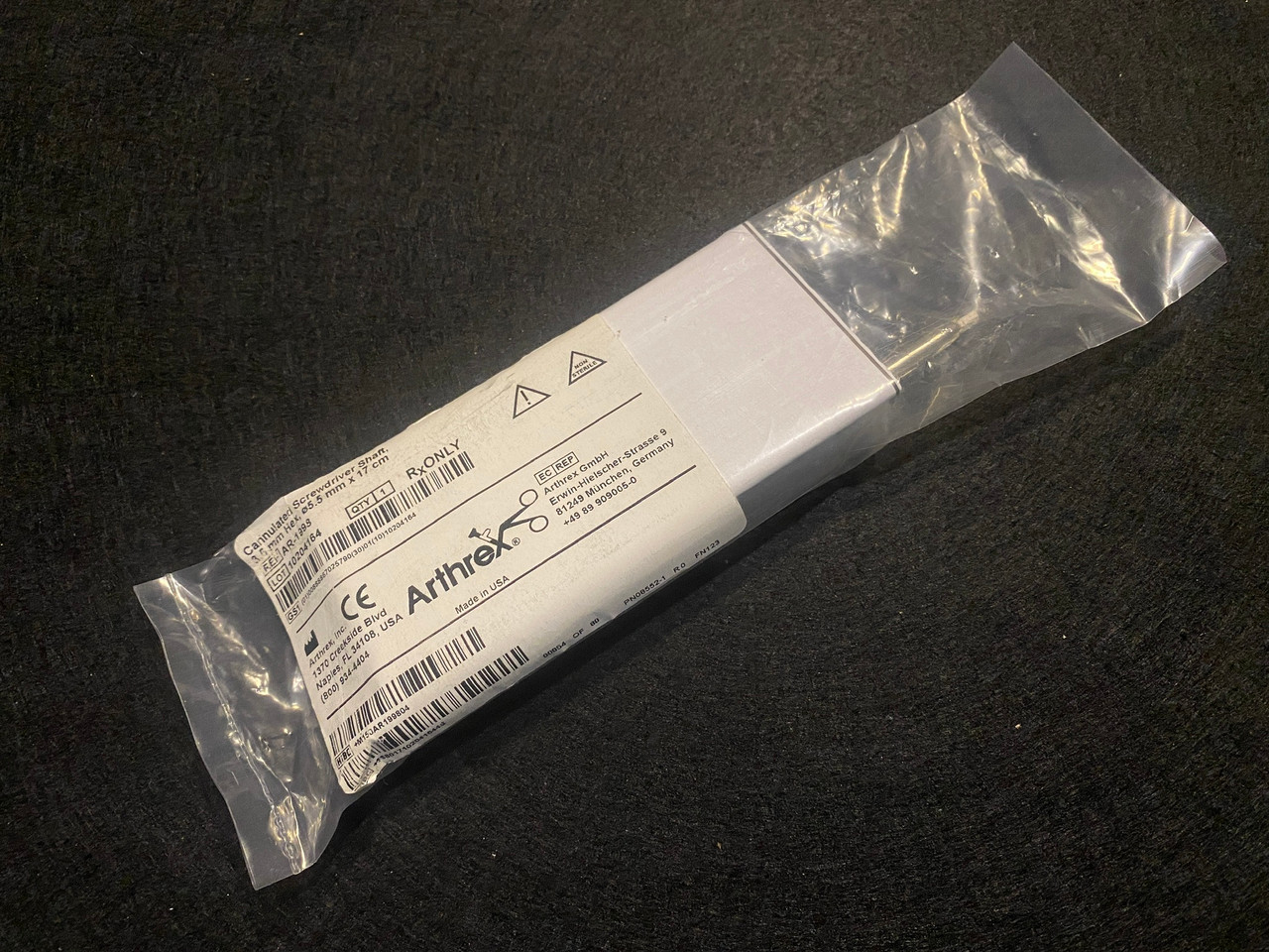 arページ Arthrex AR-1998 Cannulated Screwdriver Shaft, 3.5mm Hex (NEW) For Sale