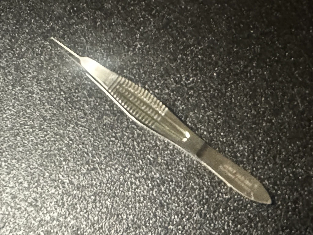 Handle photo of Jarit 355-159 Castroviejo Suture Tying Forceps, 0.12mm Teeth