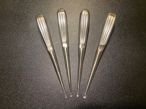 Spratt Mastoid Curette Set, Sizes 000 -1