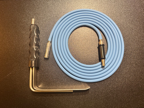 Top photo of Elmed 9821F Fiber Optic Plastic Surgery Retractor w/ Light Cable