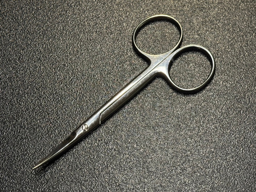 Photo of V. Mueller OP5542 Knapp Iris Scissors, Blunt, CVD, 4"