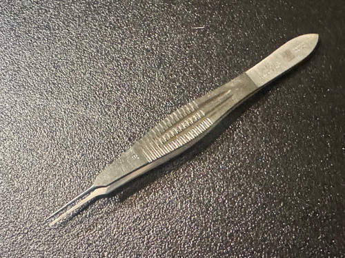 Photo of Jarit 355-161 Castroviejo Suture Tying Forceps, 0.5mm Teeth