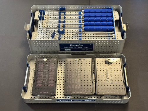 Open photo of GBS Peridot PLIF / TLIF Lumbar Intervertebral Fusion Cage & Instrument Set