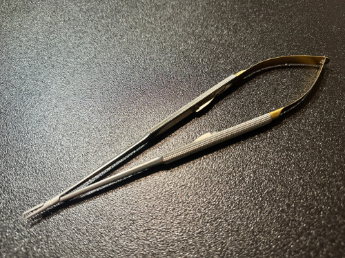 Photo of Snowden-Pencer 32-5487 Micro Diamond-Jaw Castroviejo Needle Holder, STR, 8.25"