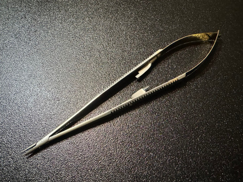 Photo of Snowden-Pencer 32-0444 Diamond-Jaw Castroviejo Needle Holder, 7" (New)