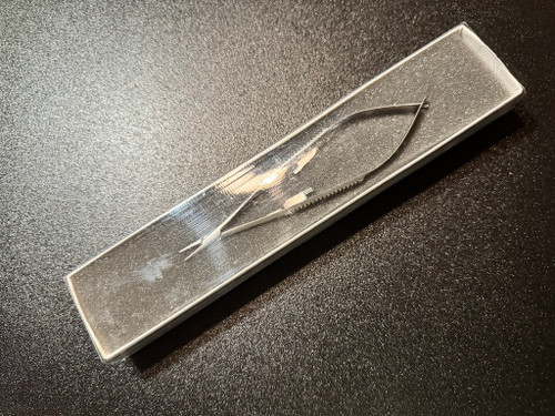 Box photo of Snowden-Pencer 32-5455 Micro Diamond-Jaw Delicate Castroviejo Needle Holder, 7" (New)