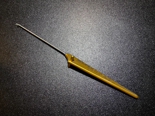 Handle photo of Acufex 014549 Meniscal 45° Diamond Rasp