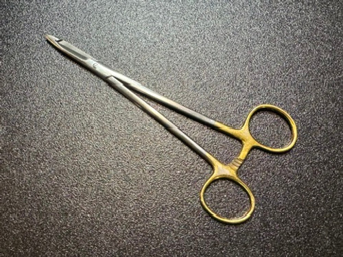 Handle photo of Jarit 121-155 Olsen-Hegar Needle Holder Scissors, TC, 6.25" Handle photo of Jarit 121-155 Olsen-Hegar Needle Holder Scissors, TC, 6.25"