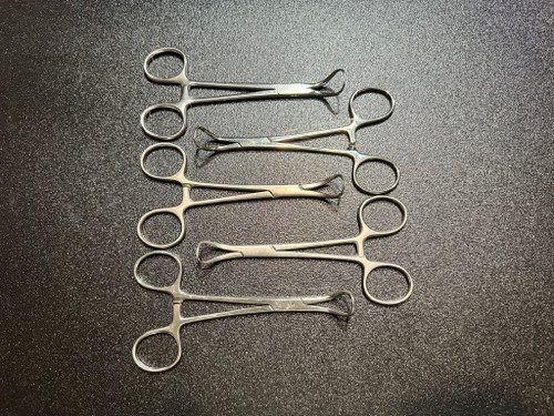 Side photo of Jarit & Codman Backhaus Towel Forceps 5" (Lot of 5)