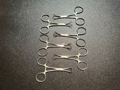 Side photo of V. Mueller and Codman Backhaus Clamp Set, 3.5"