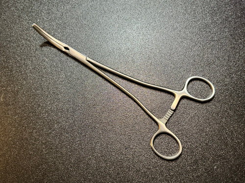 Handle photo of Cooper Surgical Z16077GY Z-Clamp Hysterectomy Clamp, Strongly CVD, 9.5"