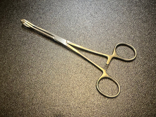 Handle photo of Jarit 116-102 Foerster Sponge Holding Forceps, STR, 7"