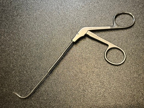 Photo of Storz 452841 Rhinoforce II Castelnuovo Miniature Nasal Forceps, 65°, Thru-Cut, 1.5mm