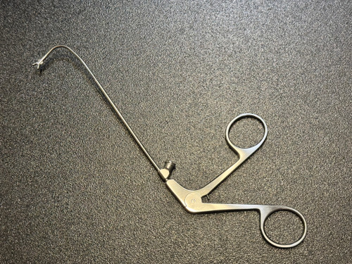 Handle photo of Storz 651241 Kuhn-Bolger Double Spoon Giraffe Forceps, 90°, 2mm