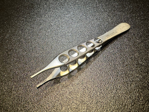 Photo of Miltex 6-124XL Brown-Adson Forceps, Fenestrated, 4.75"