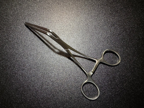 Handle photo of Pilling 353619 Morris Ascending Aorta Clamp, 9.5cm Jaw, 9.5"