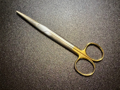 Handle photo of Jarit 101-220 Mayo Scissors, STR, TC, 6.75"