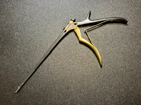 Photo of Vikon VK.J801CT QuickRelease Kerrison Rongeur, 1mm X 12mm, 40° Up, 8" Shaft