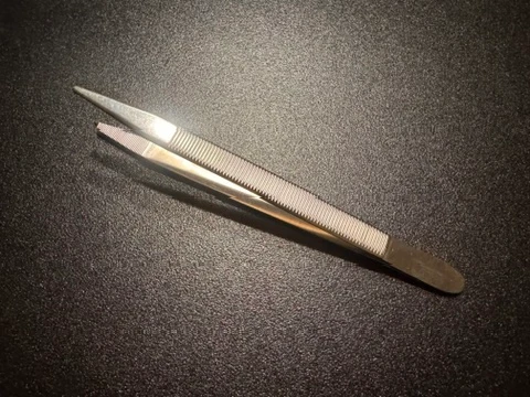 Handle photo of V. Mueller SU2541 Baker Tissue Forceps, 1 X 2 Teeth, 7.5"