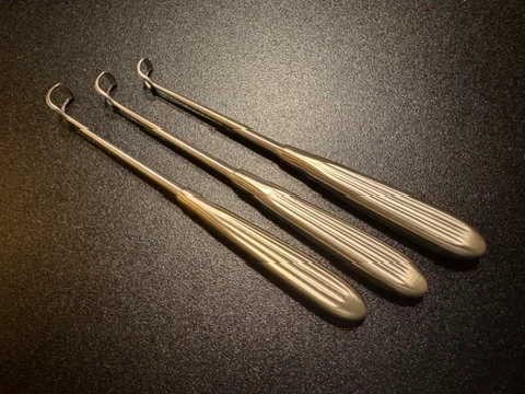 Side photo of Aesculap Barnhill Adenoid Curette Set