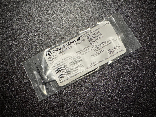 Photo of Synthes 207.758 4.0mm Cannulated Screw, Long-Thread, 58mm