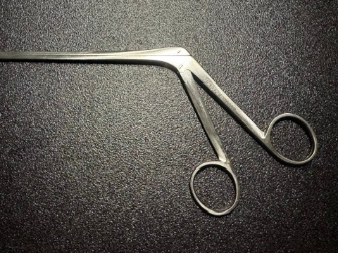 Handle photo of Aesculap MD538R Cushing Rongeur 1.5mm X 10mm, Down, 7"