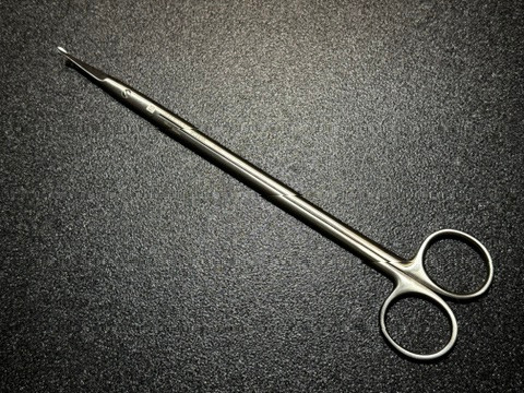 Handle photo of Aesculap BC645R Strully Scissors, Probe Tip, CVD, 8.75"