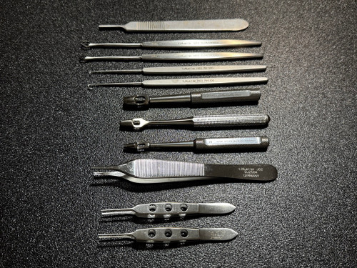 Side photo of V. Mueller Dermal Biopsy Punch Instrument Set