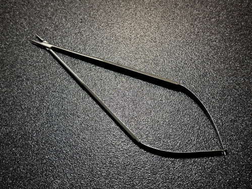 Top photo of Aesculap FD045R Jacobson Micro Needle Holder, STR, 7.25"