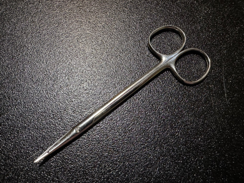Photo of Jarit 415-145 Littler Suture Carrying Scissors, CVD, 4.75"