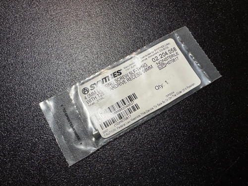 Photo of Synthes 02.204.058 4mm Locking, Self Tapping Screw, 58mm