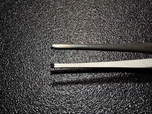 Jaw photo of Jarit 130-287 Brigham Tissue Forceps, 5.5"